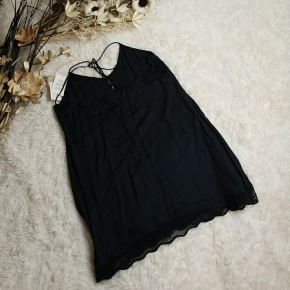 Volcom Scoop Da Loop Criss-Cross Strap Woven Dress - Picture 3 of 4